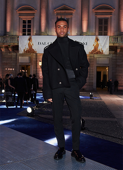 Lucien Laviscount, guest at the opening evening of the Dal Cuore alle Mani 2024 exhibition