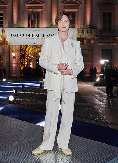 Yuta Tamamori, guest at the opening evening of the Dal Cuore alle Mani 2024 exhibition