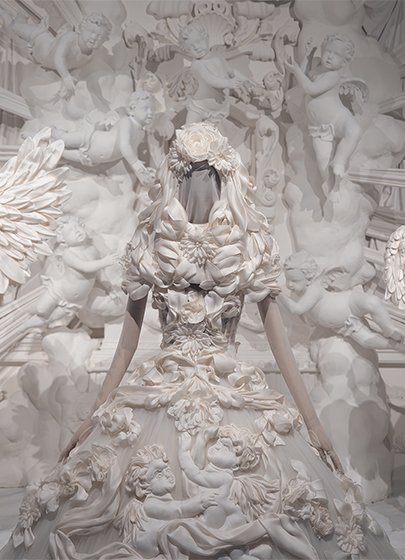 White Baroque dress - From the Heart to the Hands 2024, Palazzo Reale