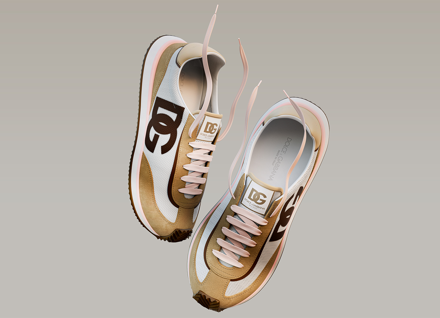Sneakers DG Cushion Beige | Dolce&Gabbana Shoes 2024