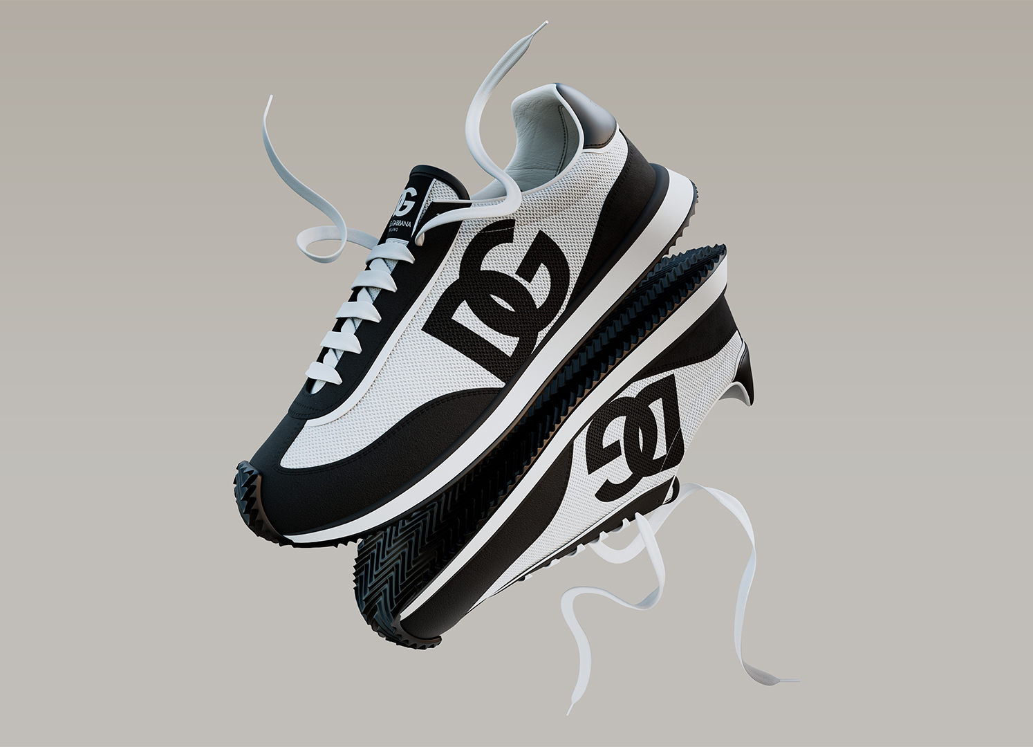 Sneakers DG Cushion Black | Dolce&Gabbana Shoes 2024
