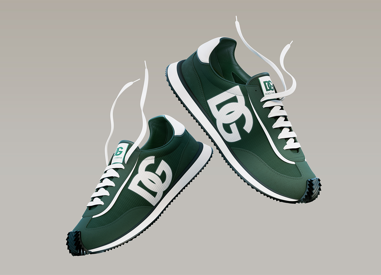 Sneakers DG Cushion Green | Dolce&Gabbana Shoes 2024