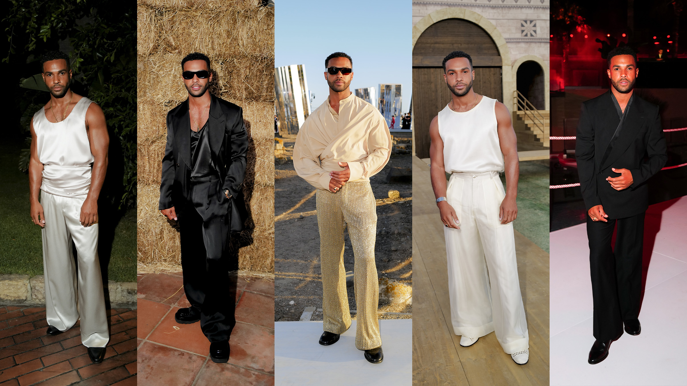 Lucien Laviscount | Dolce&Gabbana eventi e sfilate Sardegna 2024