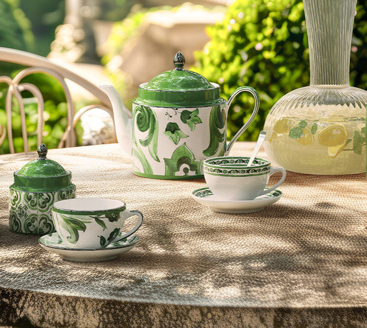 Dolce&Gabbana Casa | New Collection Verde Maiolica