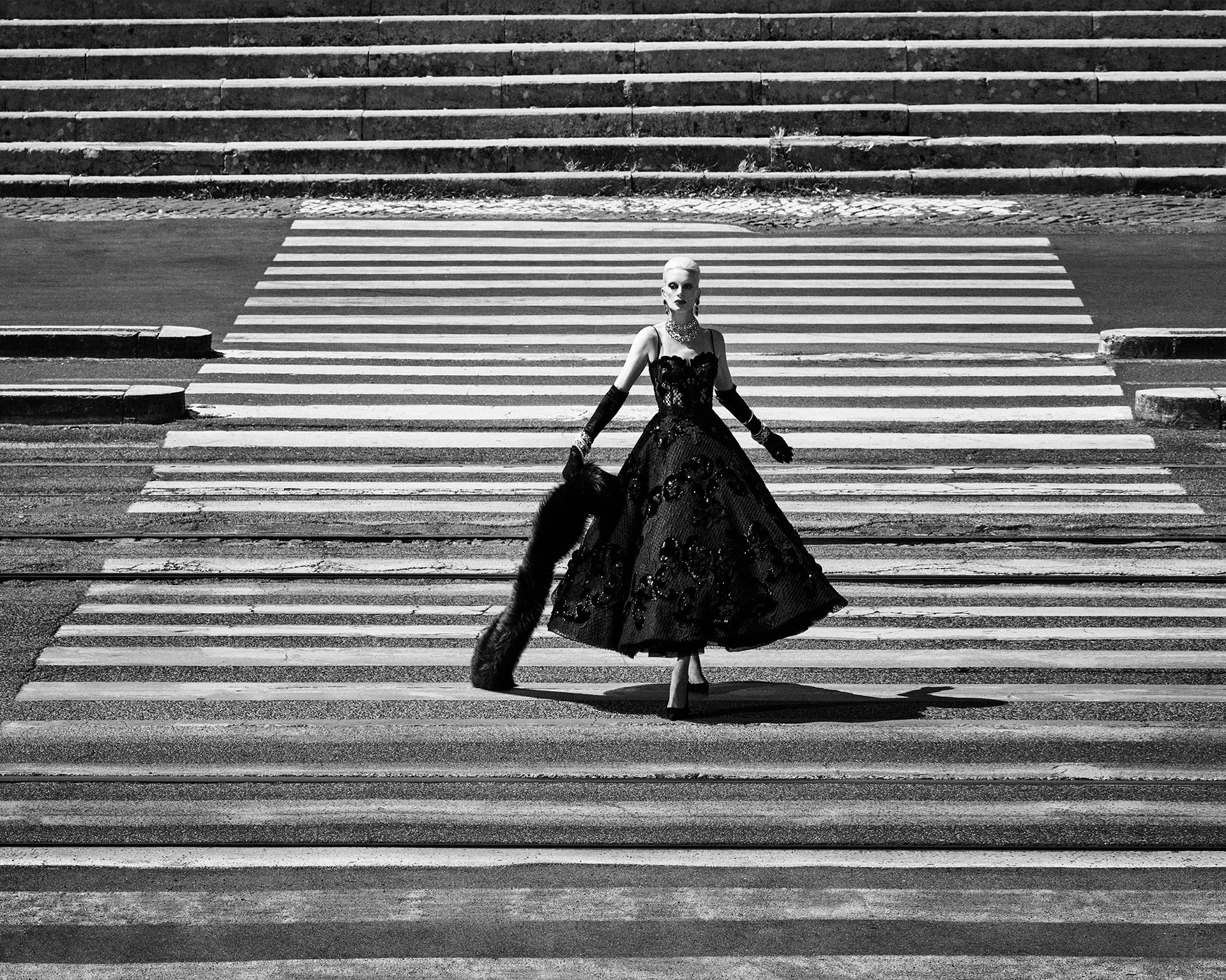 Dolce&Gabbana Alta Moda Roma 2025 | Shooting Luigi&Iango - Kristen McMenamy 07