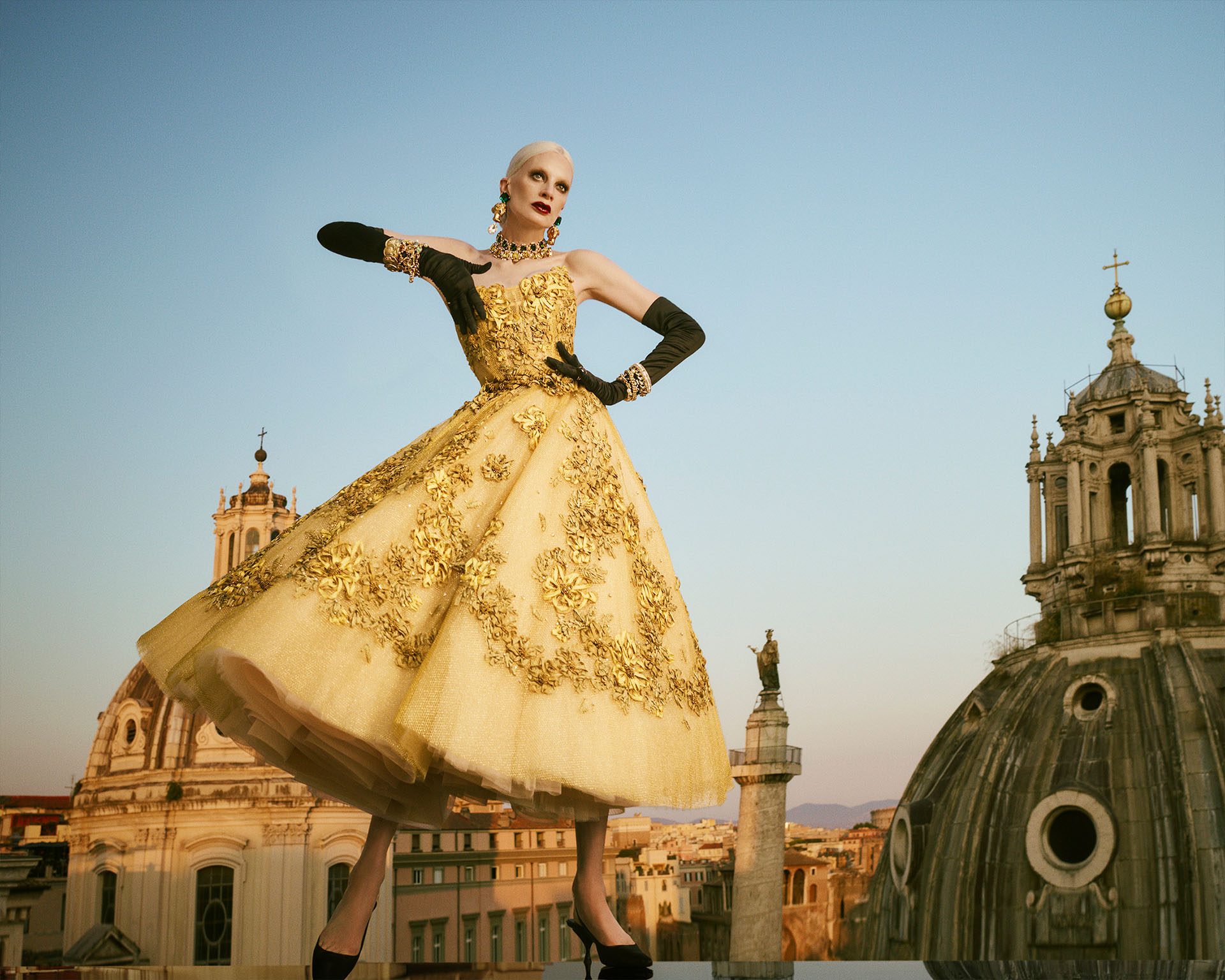 Dolce&Gabbana Alta Moda Roma 2025 | Shooting Luigi&Iango - Kristen McMenamy 09