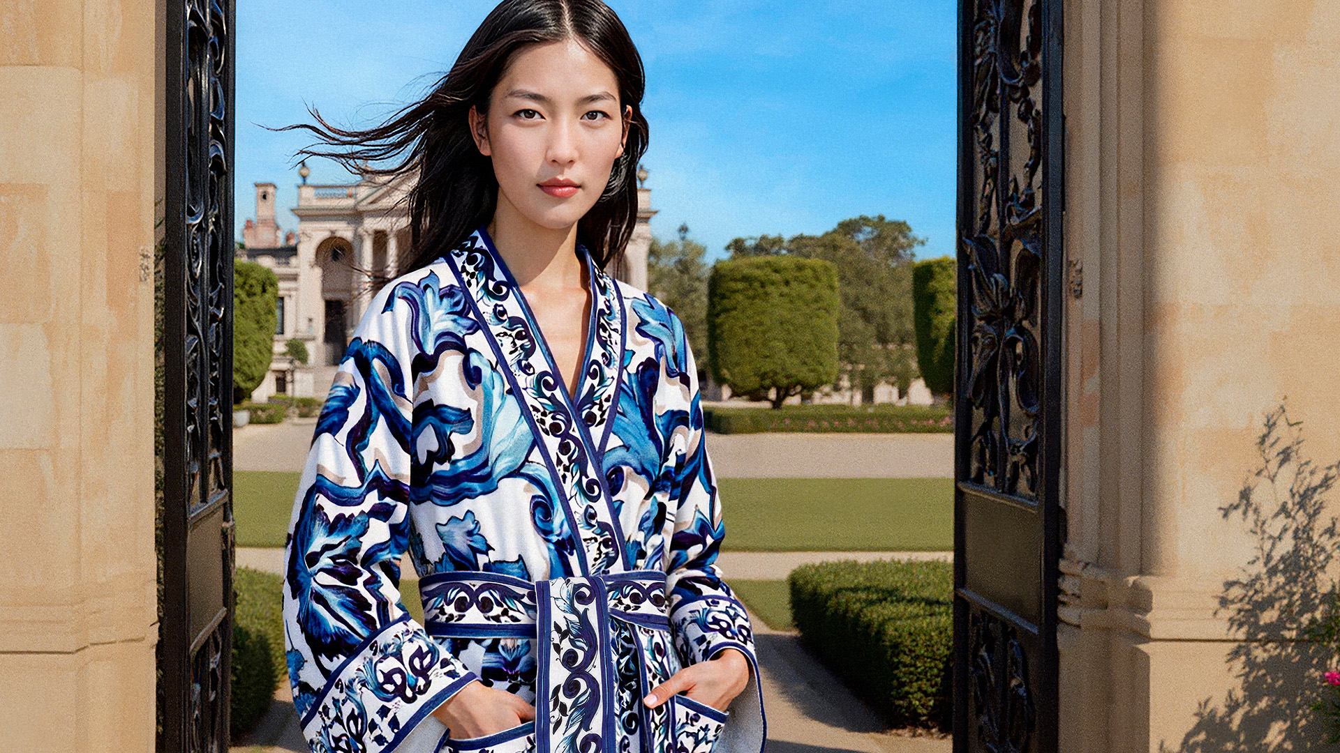 Dolce&Gabbana Casa | Bathrobe Collection - Blu Mediterraneo 01